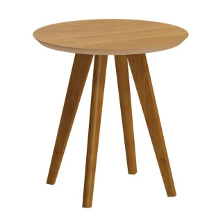 Mesa Lateral Redonda Sala de Estar 60x60x66 Classic Imcal Nature