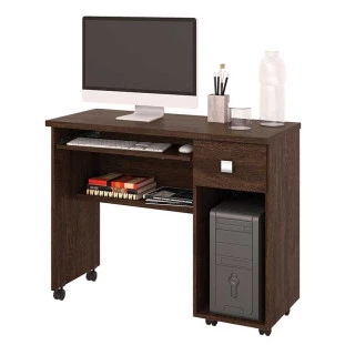 Mesa Para Computador Office Vicenza Lukaliam Noce