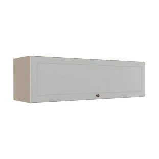 Módulo Armário Aéreo 120cm 1 Porta Basculante 100% MDF Cozinha Provence Robel Fendi/Branco Matte