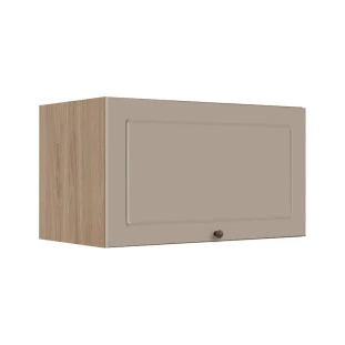 Módulo Armário Aéreo 60cm 1 Porta Basculante 100% MDF Cozinha Provence Robel Hanover/Fendi Matte