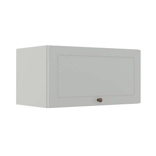 Módulo Armário Aéreo 70cm 1 Porta Basculante 100% MDF Cozinha Provence Robel Branco/Branco Matte