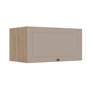 Módulo Armário Aéreo 70cm 1 Porta Basculante 100% MDF Cozinha Provence Robel Hanover/Fendi Matte