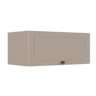 Módulo Armário Aéreo 80cm 1 Porta Basculante 100% MDF Cozinha Provence Robel Fendi/Fendi Matte
