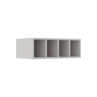 Módulo Nicho Adega Horizontal 60x20x34cm 100% MDF Cozinha Modulada Robel Branco