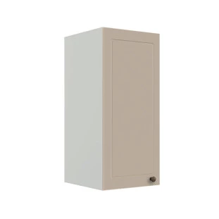Módulo Armário Aéreo 68x30x34cm 1 Porta 100% MDF Cozinha Modulada Provence Robel Branco/Fendi Matte