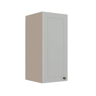 Módulo Armário Aéreo 68x30x34cm 1 Porta 100% MDF Cozinha Modulada Provence Robel Fendi/Branco Matte