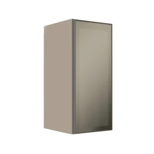 Módulo Armário Aéreo 68x30x34cm 1 Porta Vidro Reflecta Cozinha Modulada Robel Fendi