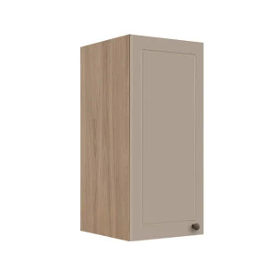 Módulo Armário Aéreo 68x30x34cm 1 Porta 100% MDF Cozinha Modulada Provence Robel Hanover/Fendi Matte