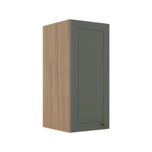 Módulo Armário Aéreo 68x30x34cm 1 Porta 100% MDF Cozinha Modulada Provence Robel Hanover/Sálvia Matte