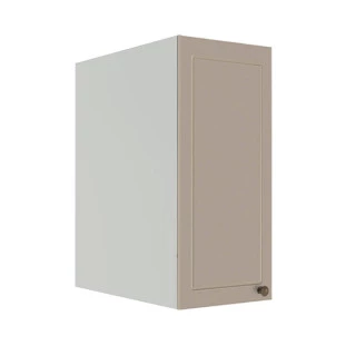 Módulo Armário Aéreo 68x30x56cm 1 Porta 100% MDF Cozinha Modulada Provence Robel Branco/Fendi Matte