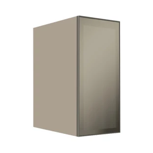 Módulo Armário Aéreo 68x30x56cm 1 Porta Vidro Reflecta Cozinha Modulada Robel Fendi