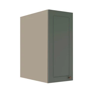 Módulo Armário Aéreo 68x30x56cm 1 Porta 100% MDF Cozinha Modulada Provence Robel Fendi/Sálvia Matte