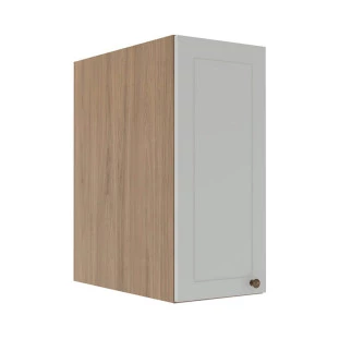 Módulo Armário Aéreo 68x30x56cm 1 Porta 100% MDF Cozinha Modulada Provence Robel Hanover/Branco Matte