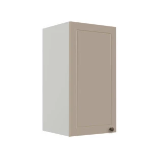 Módulo Armário Aéreo 68x35x34cm 1 Porta 100% MDF Cozinha Modulada Provence Robel Branco/Fendi Matte
