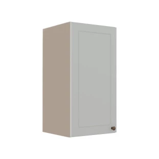 Módulo Armário Aéreo 68x35x34cm 1 Porta 100% MDF Cozinha Modulada Provence Robel Fendi/Branco Matte
