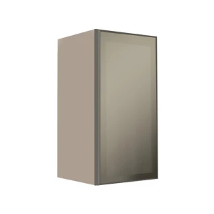 Módulo Armário Aéreo 68x35x34cm 1 Porta Vidro Reflecta Cozinha Modulada Robel Fendi