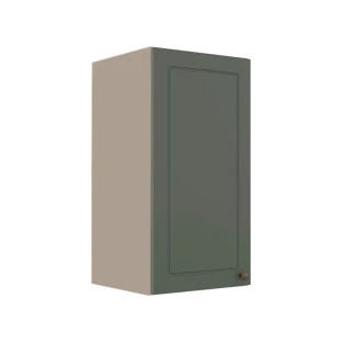 Módulo Armário Aéreo 68x35x34cm 1 Porta 100% MDF Cozinha Modulada Provence Robel Fendi/Salvia Matte