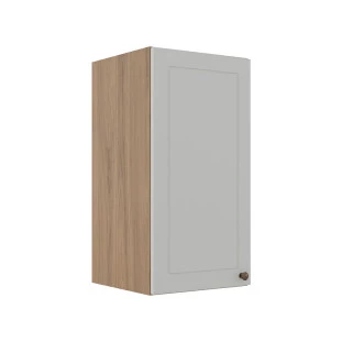Módulo Armário Aéreo 68x35x34cm 1 Porta 100% MDF Cozinha Modulada Provence Robel Hanover/Branco Matte
