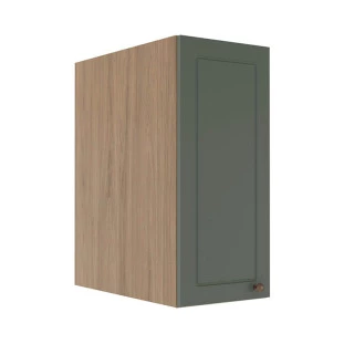 Módulo Armário Aéreo 68x35x56cm 1 Porta 100% MDF Cozinha Modulada Provence Robel Hanover/Sálvia Matte