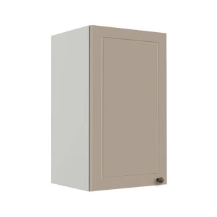 Módulo Armário Aéreo 68x40x34cm 1 Porta 100% MDF Cozinha Modulada Provence Robel Branco/Fendi Matte
