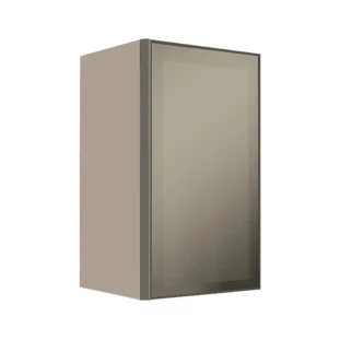 Módulo Armário Aéreo 68x40x34cm 1 Porta Vidro Reflecta Cozinha Modulada Robel Fendi
