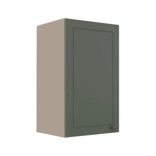 Módulo Armário Aéreo 68x40x34cm 1 Porta 100% MDF Cozinha Modulada Provence Robel Fendi/Salvia Matte