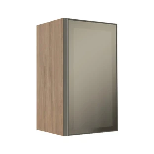 Módulo Armário Aéreo 68x40x34cm 1 Porta Vidro Reflecta Cozinha Modulada Robel Hanover