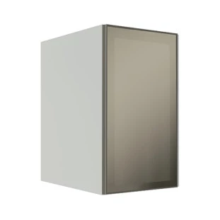 Módulo Armário Aéreo 68x40x56cm 1 Porta Vidro Reflecta Cozinha Modulada Robel Branco