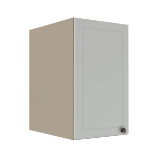 Módulo Armário Aéreo 68x40x56cm 1 Porta 100% MDF Cozinha Modulada Provence Robel Fendi/Branco Matte