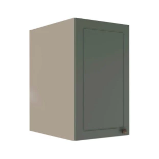 Módulo Armário Aéreo 68x40x56cm 1 Porta 100% MDF Cozinha Modulada Provence Robel Fendi/Sálvia Matte