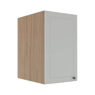 Módulo Armário Aéreo 68x40x56cm 1 Porta 100% MDF Cozinha Modulada Provence Robel Hanover/Branco Matte