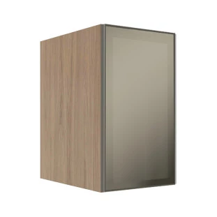Módulo Armário Aéreo 68x40x56cm 1 Porta Vidro Reflecta Cozinha Modulada Robel Hanover