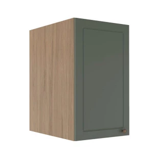 Módulo Armário Aéreo 68x40x56cm 1 Porta 100% MDF Cozinha Modulada Provence Robel Hanover/Sálvia Matte