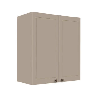 Módulo Armário Aéreo 68x60x34cm 2 Portas 100% MDF Cozinha Modulada Provence Robel Fendi/Fendi Matte