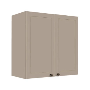 Módulo Armário Aéreo 68x70x34cm 2 Portas 100% MDF Cozinha Modulada Provence Robel Fendi/Fendi Matte