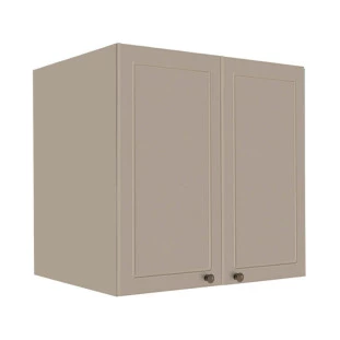 Módulo Armário Aéreo 68x70x56cm 2 Portas 100% MDF Cozinha Provence Robel Fendi/Fendi Matte