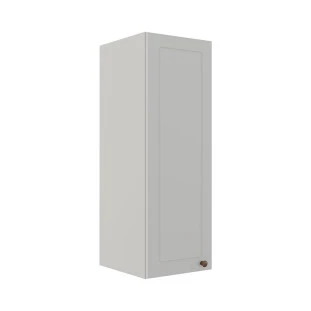 Módulo Armário Aéreo 88x30x34cm 1 Porta 100% MDF Cozinha Provence Robel Branco/Branco Matte