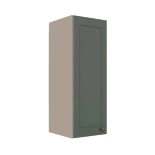 Módulo Armário Aéreo 88x30x34cm 1 Porta 100% MDF Cozinha Provence Robel Fendi/Salvia Matte