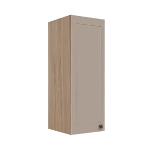 Módulo Armário Aéreo 88x30x34cm 1 Porta 100% MDF Cozinha Provence Robel Hanover/Fendi Matte