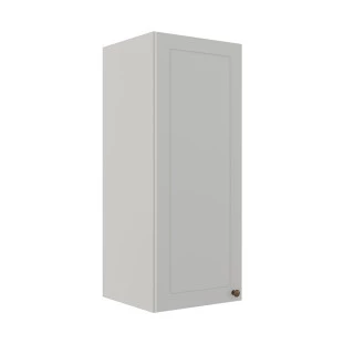 Módulo Armário Aéreo 88x35x34cm 1 Porta 100% MDF Cozinha Provence Robel Branco/Branco Matte