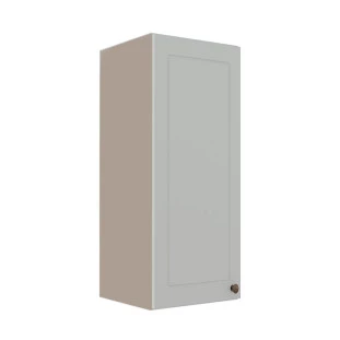 Módulo Armário Aéreo 88x35x34cm 1 Porta 100% MDF Cozinha Provence Robel Fendi/Branco Matte