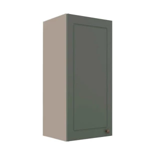 Módulo Armário Aéreo 88x40x34cm 1 Porta 100% MDF Cozinha Provence Robel Fendi/Salvia Matte