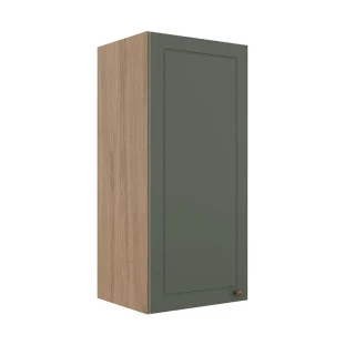 Módulo Armário Aéreo 88x40x34cm 1 Porta 100% MDF Cozinha Provence Robel Hanover/Salvia Matte
