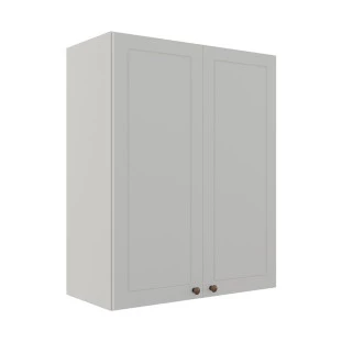 Módulo Armário Aéreo 88x70x34cm 2 Portas 100% MDF Cozinha Provence Robel Branco/Branco Matte