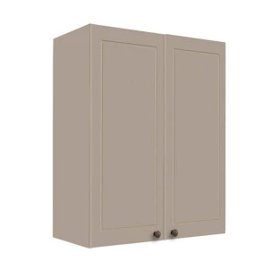Módulo Armário Aéreo 88x70x34cm 2 Portas 100% MDF Cozinha Provence Robel Fendi/Fendi Matte