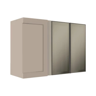 Armário Aéreo Canto Reto 68x100x36 Vidro Reflecta Cozinha Modulada Robel Fendi