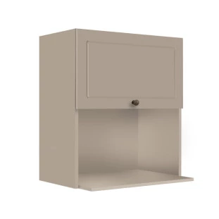 Módulo Armário Aéreo Nicho Micro-Ondas 68x60x43cm 100% MDF Cozinha Provence Robel Fendi/Fendi Matte
