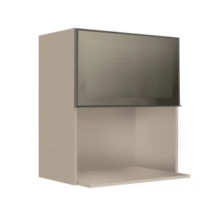Armário Aéreo Nicho Micro-Ondas 68x60x43 Vidro Reflecta Cozinha Modulada Robel Fendi