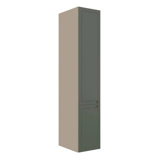 Módulo Paneleiro 208x40x56cm 2 Portas 100% MDF Cozinha Provence Robel Fendi/Salvia Matte