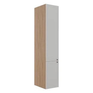 Módulo Paneleiro 208x40x56cm 2 Portas 100% MDF Cozinha Provence Robel Hanover/Branco Matte